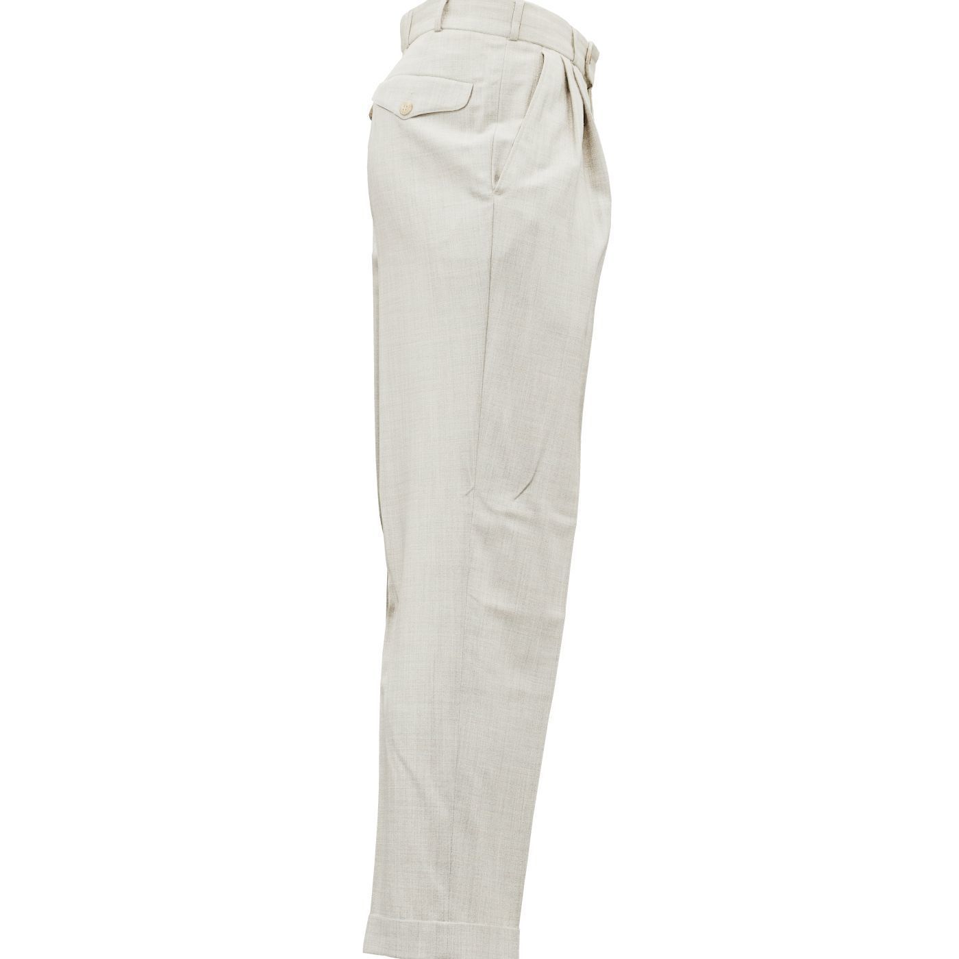 Suit B Trousers Low-poly 3D model_5