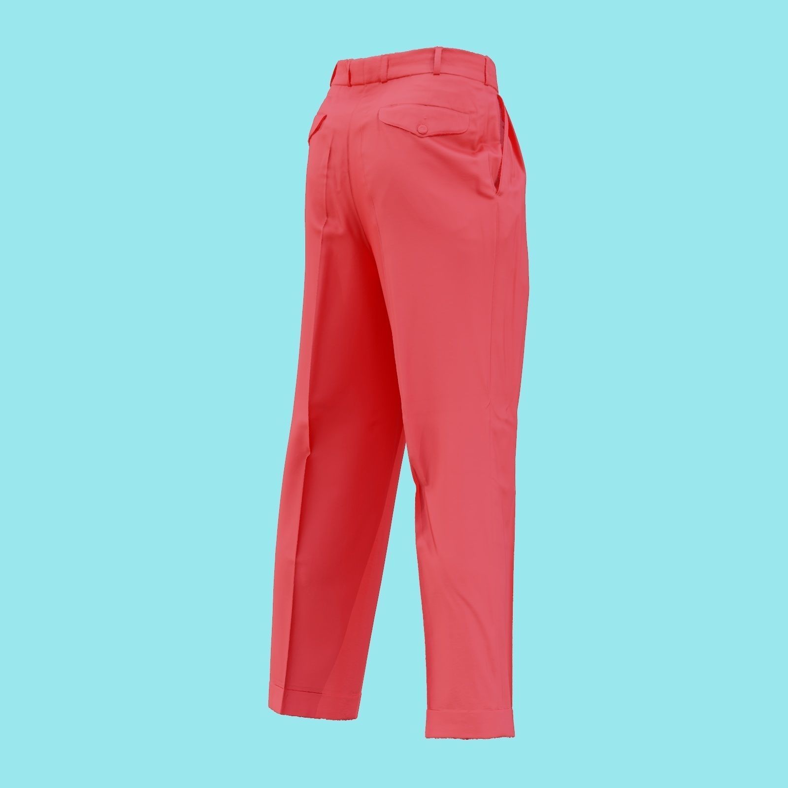 Suit B Trousers Low-poly 3D model_20