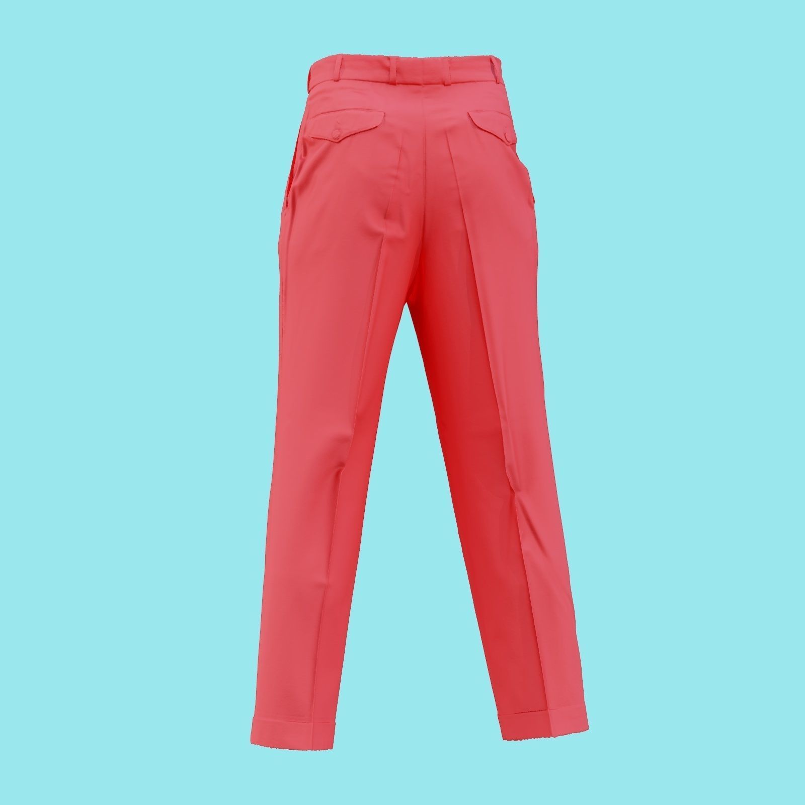 Suit B Trousers Low-poly 3D model_21
