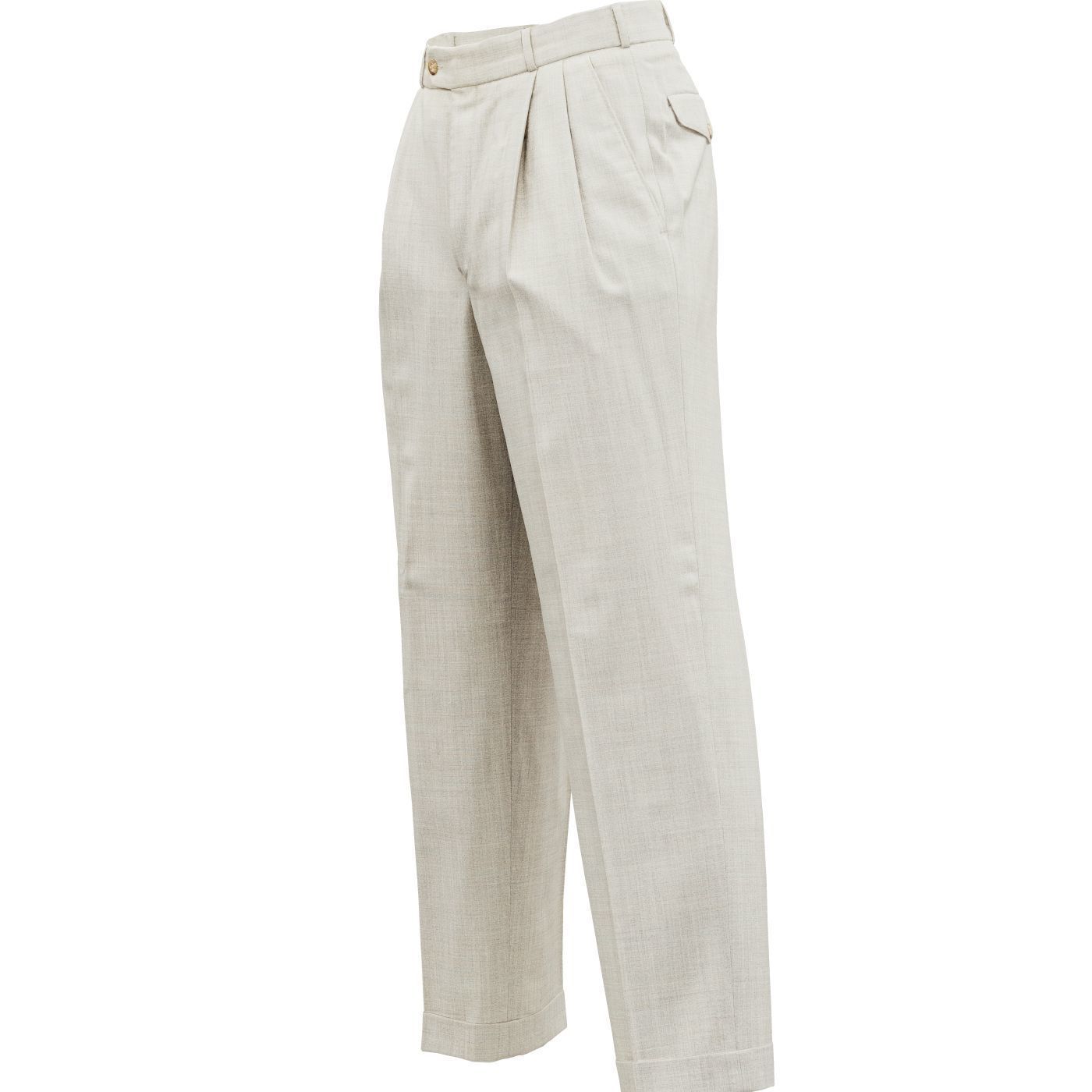 Suit B Trousers Low-poly 3D model_12