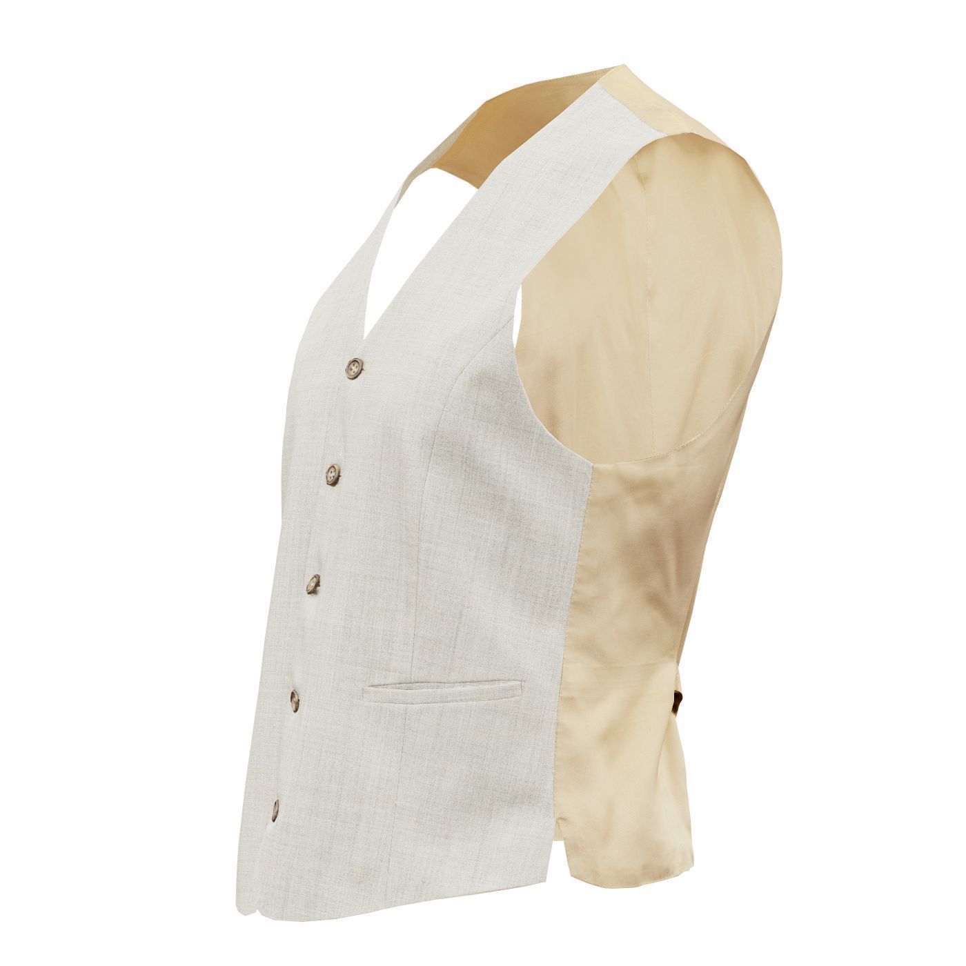 Suit B Gilet Low-poly 3D model_12
