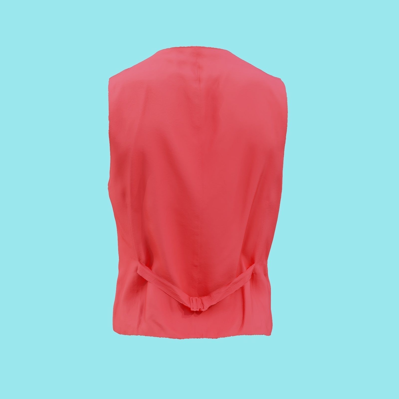 Suit B Gilet Low-poly 3D model_21