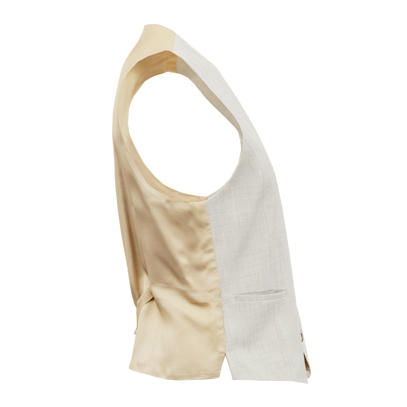 Suit B Gilet Low-poly 3D model_5