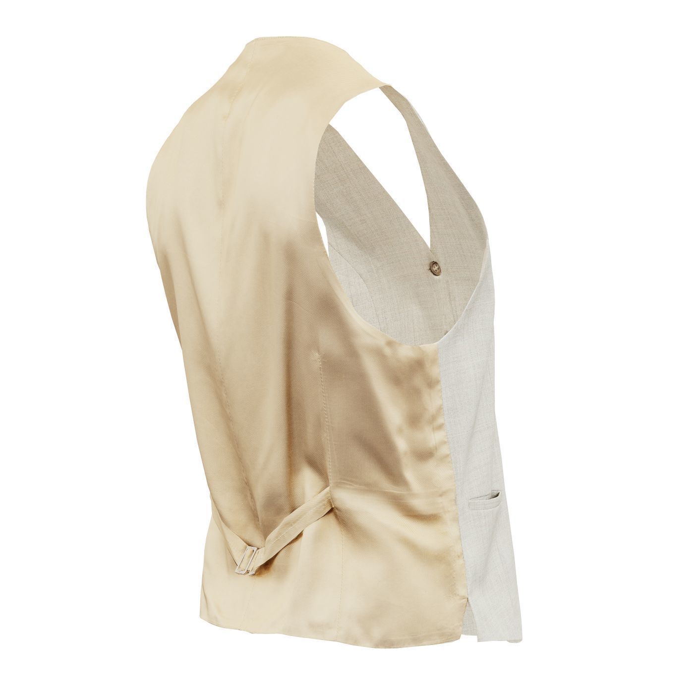 Suit B Gilet Low-poly 3D model_6