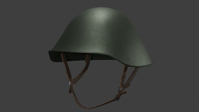 East German M56 Helmet Low-poly 3D model