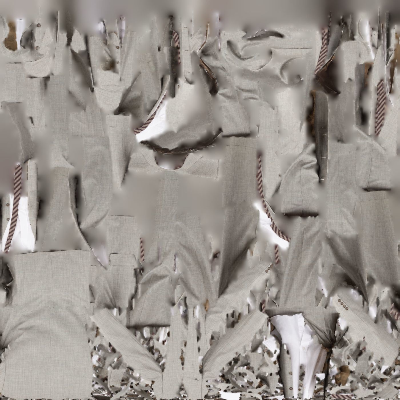 Suit B Full Undone Low-poly 3D model_16