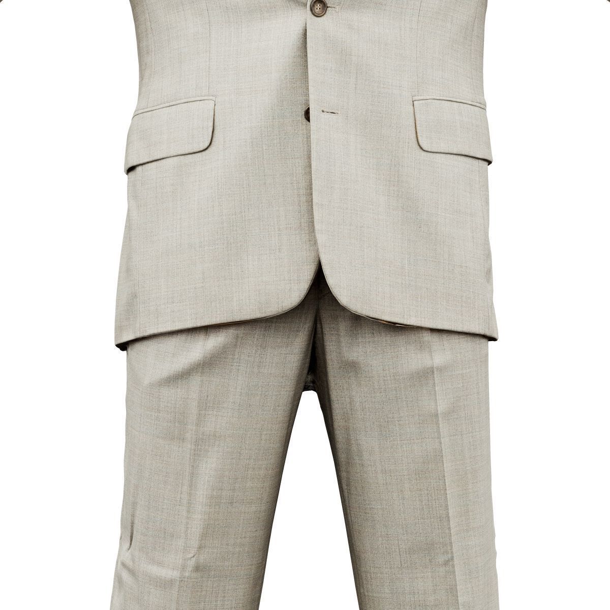 Suit B Full Closed Low-poly 3D model_1