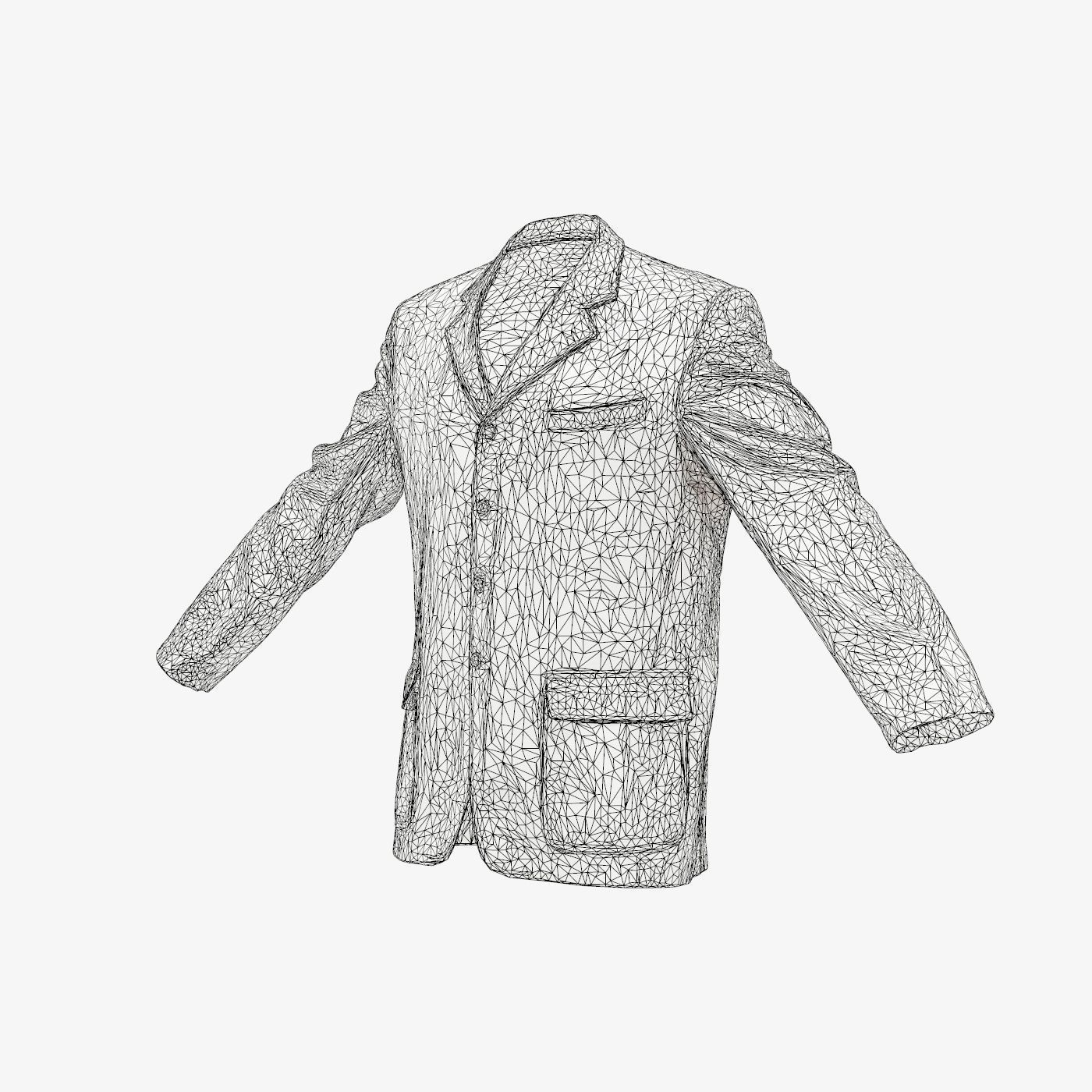Suit A Vest Low-poly 3D model_14