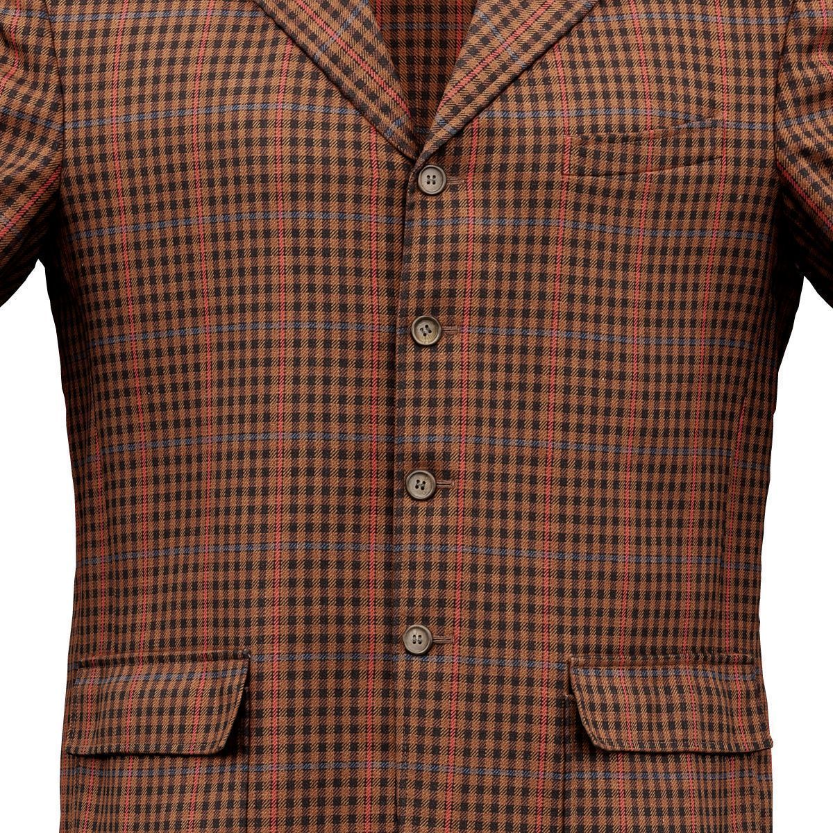 Suit A Vest Low-poly 3D model_1