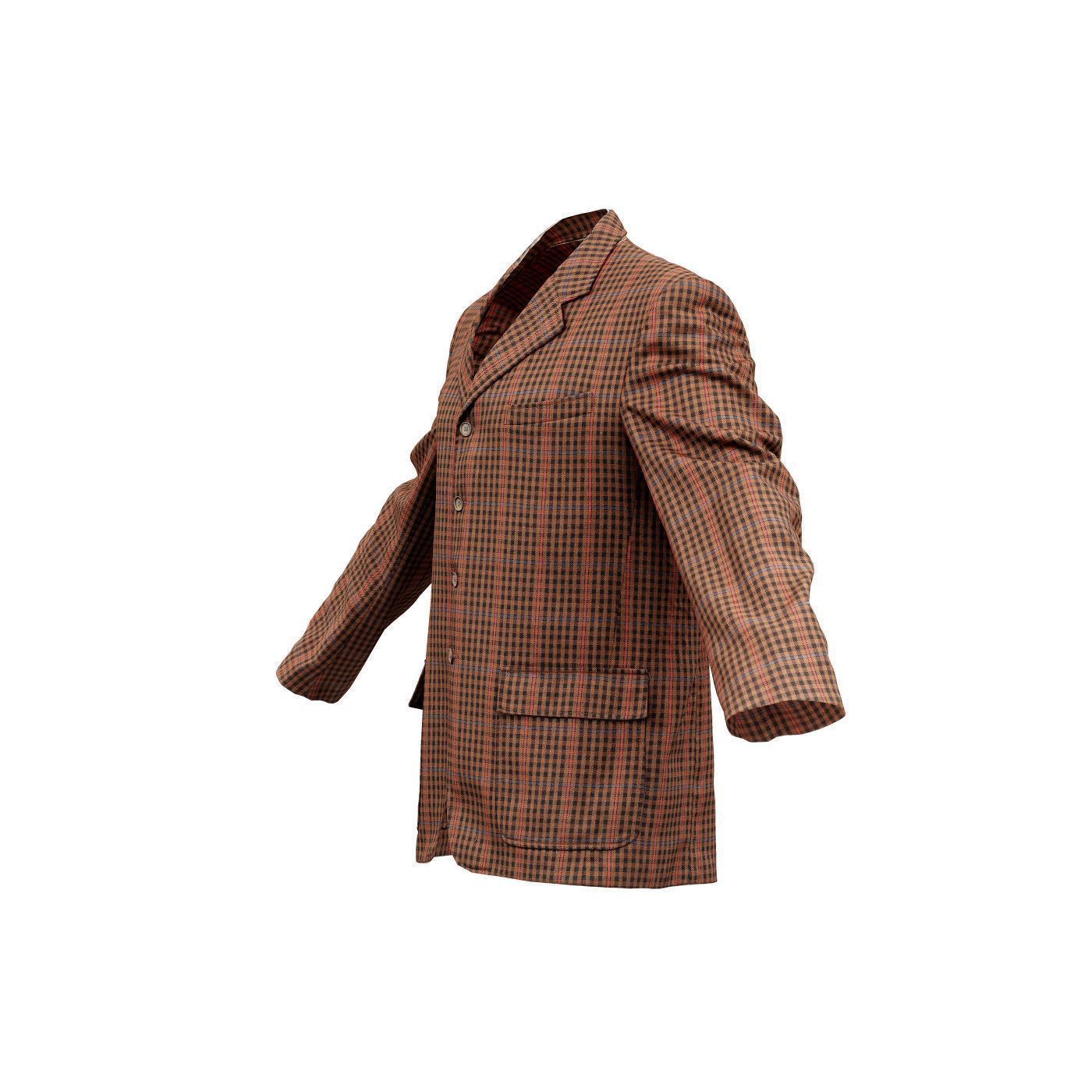 Suit A Vest Low-poly 3D model_12