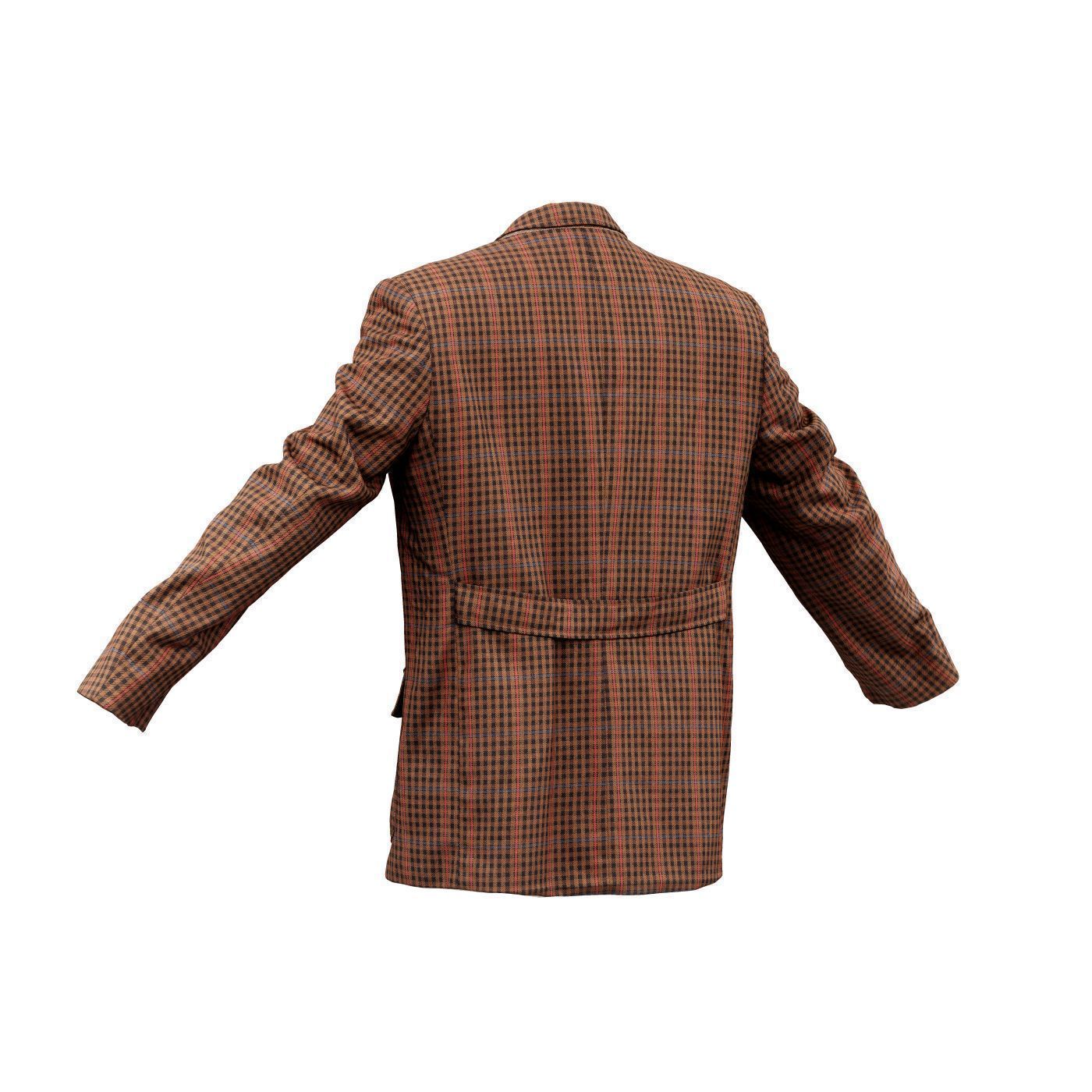 Suit A Vest Low-poly 3D model_9