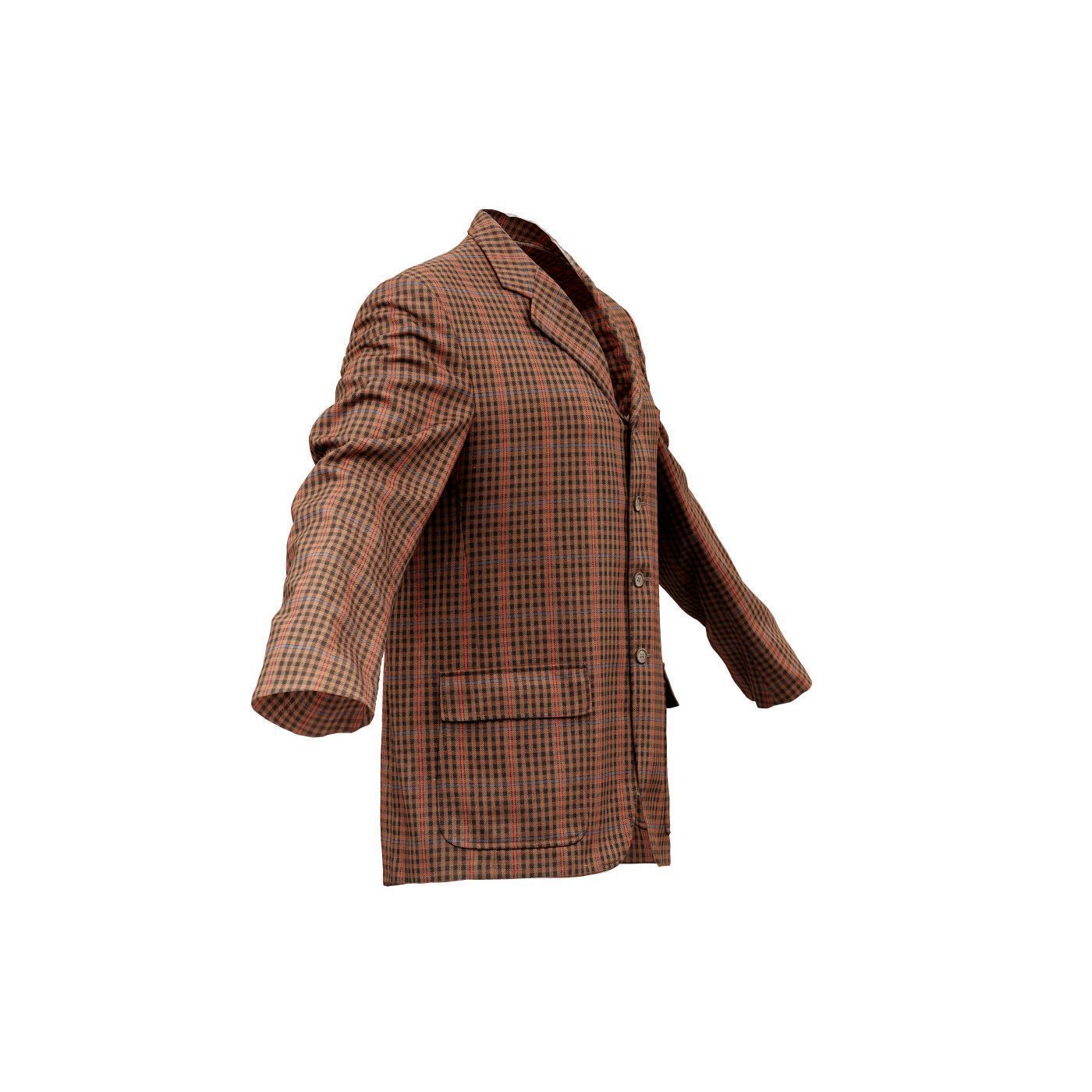 Suit A Vest Low-poly 3D model_4