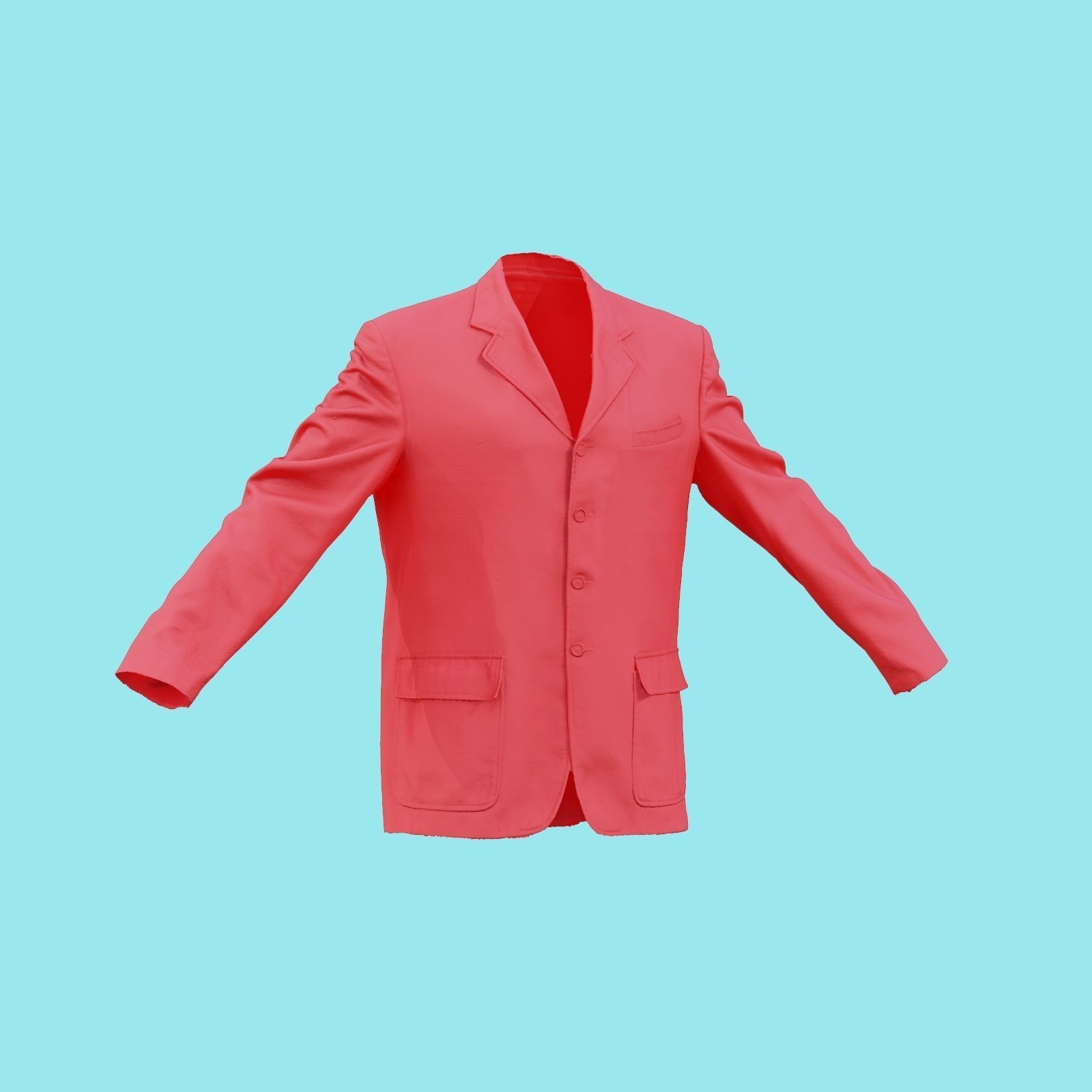 Suit A Vest Low-poly 3D model_18