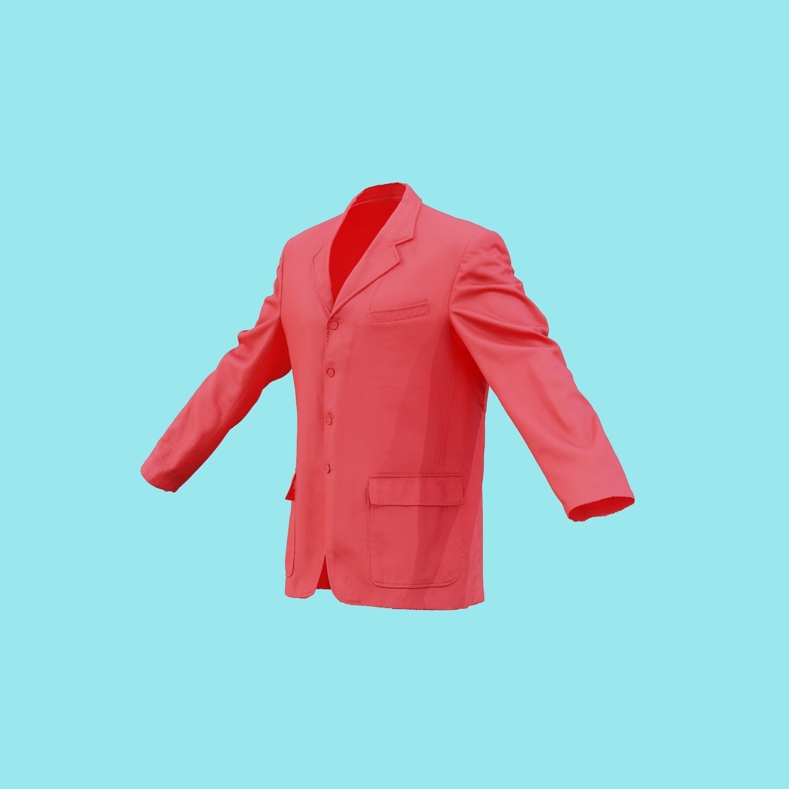 Suit A Vest Low-poly 3D model_23