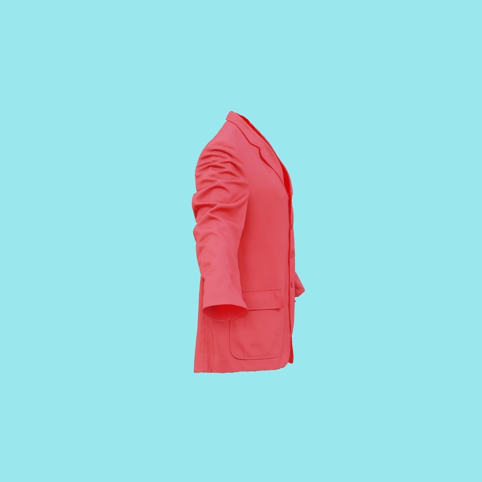Suit A Vest Low-poly 3D model_19