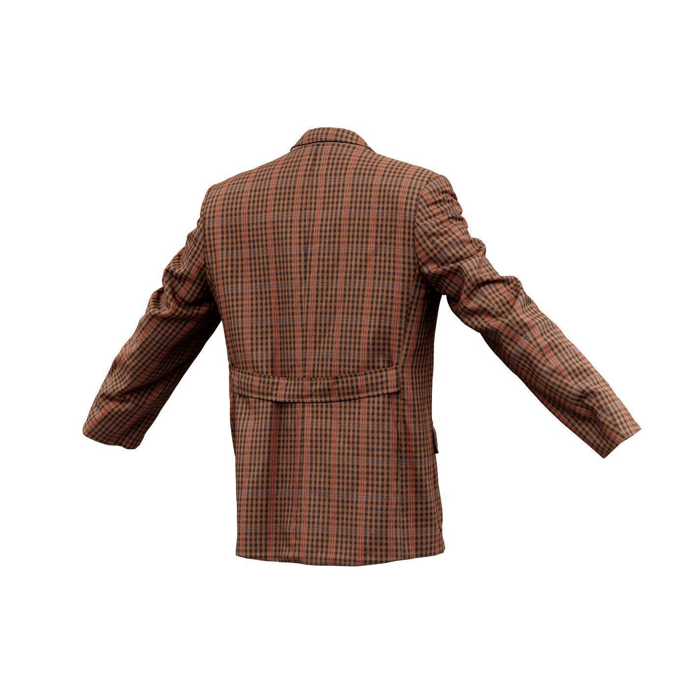 Suit A Vest Low-poly 3D model_7