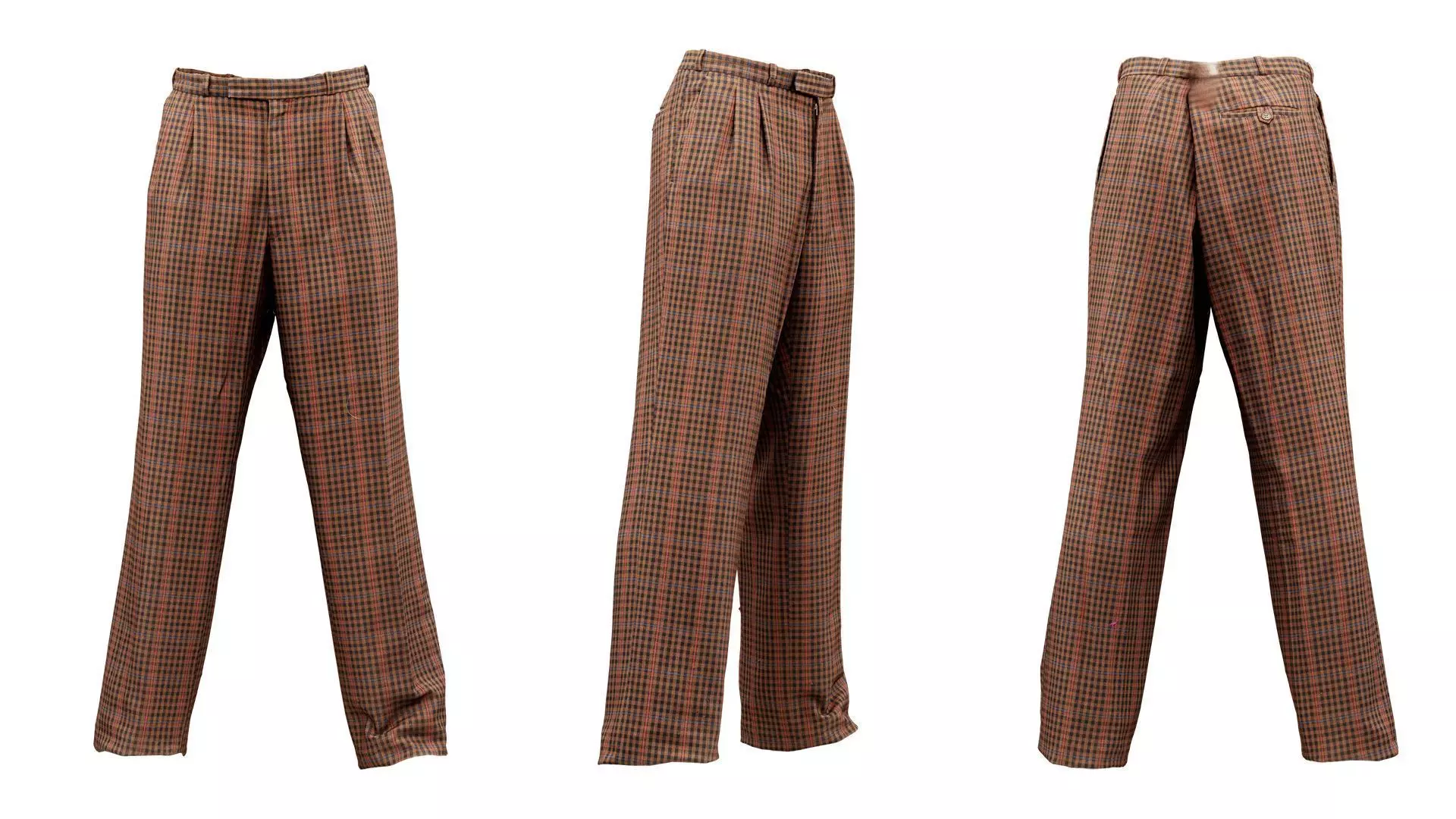 Suit A Trousers Low-poly 3D model_0