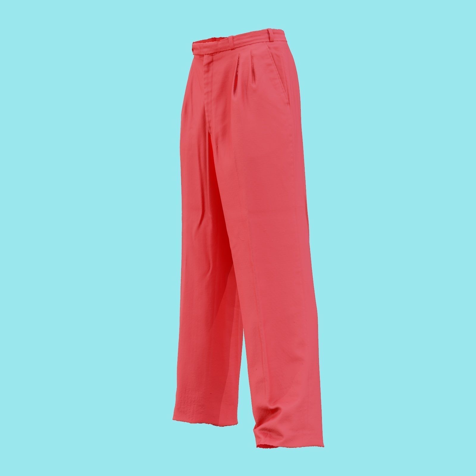 Suit A Trousers Low-poly 3D model_23