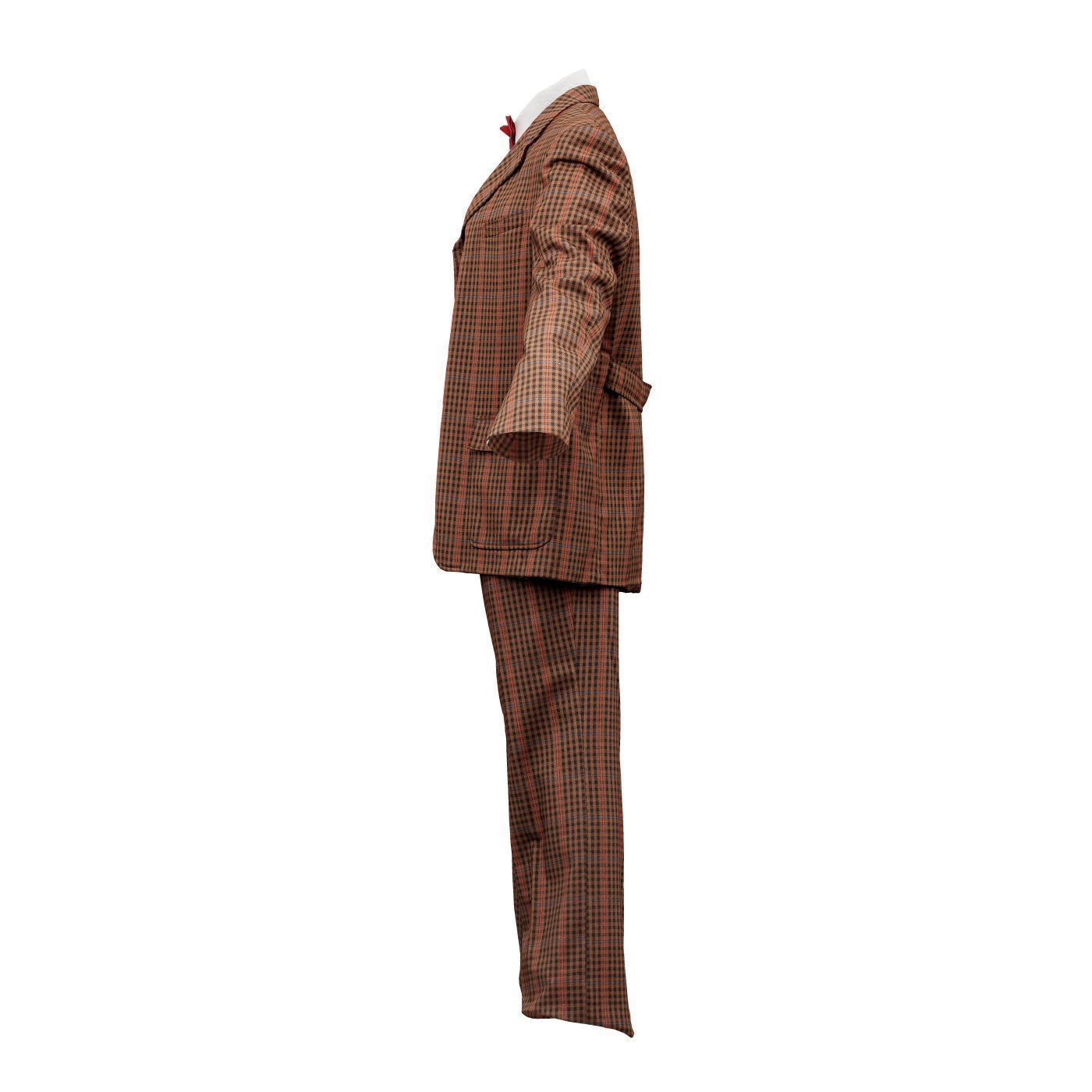 Suit A Full Open Low-poly 3D model_11