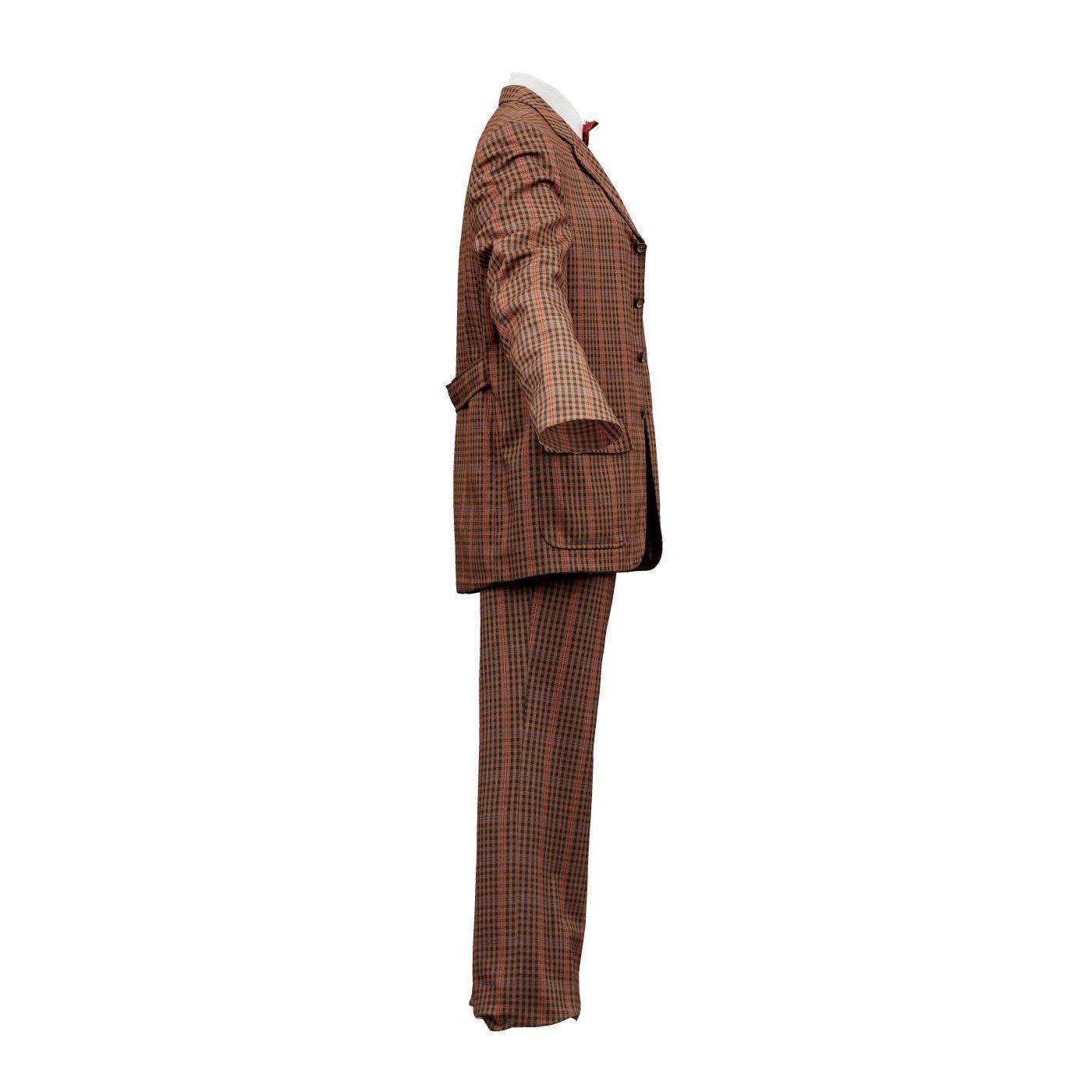 Suit A Full Open Low-poly 3D model_5