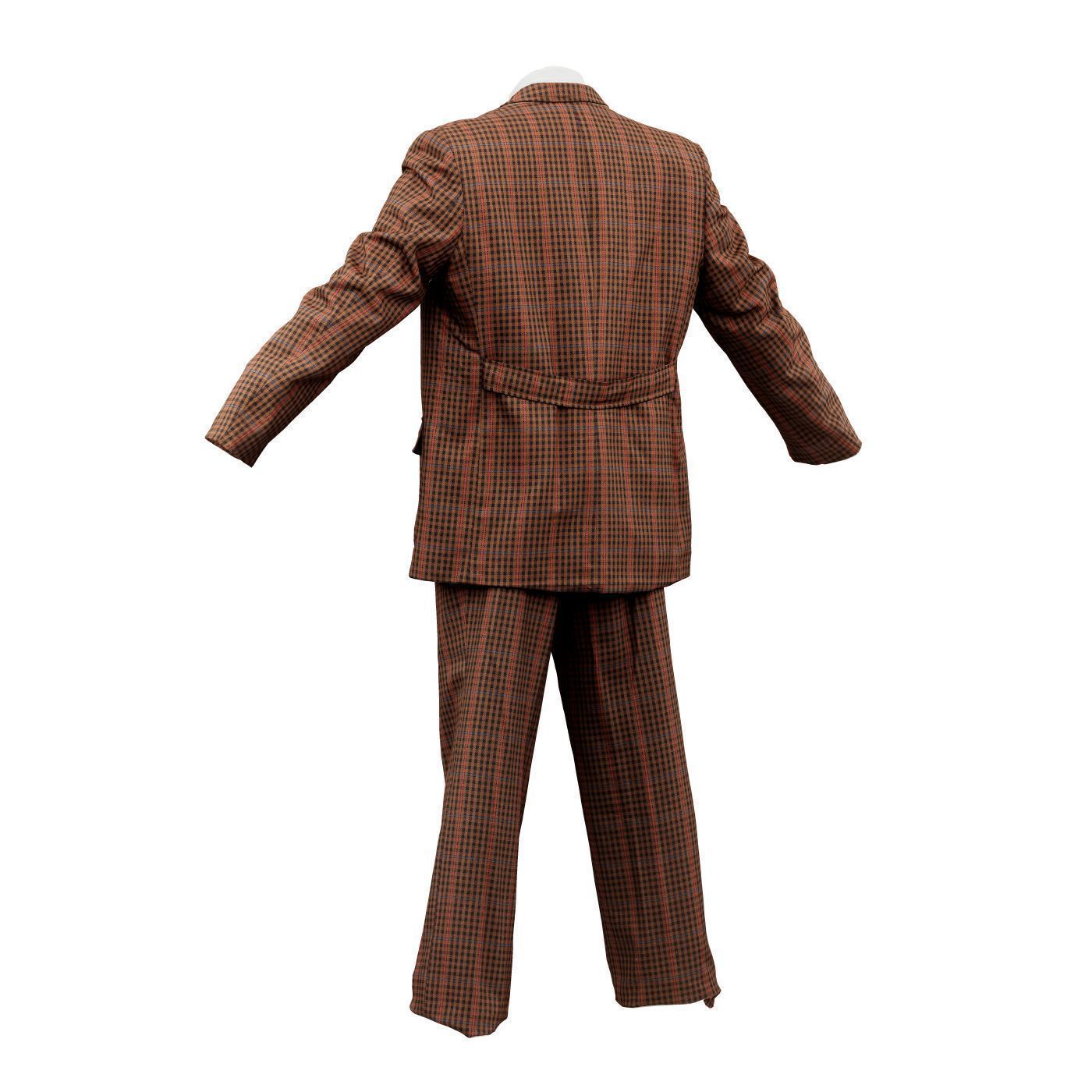 Suit A Full Open Low-poly 3D model_9