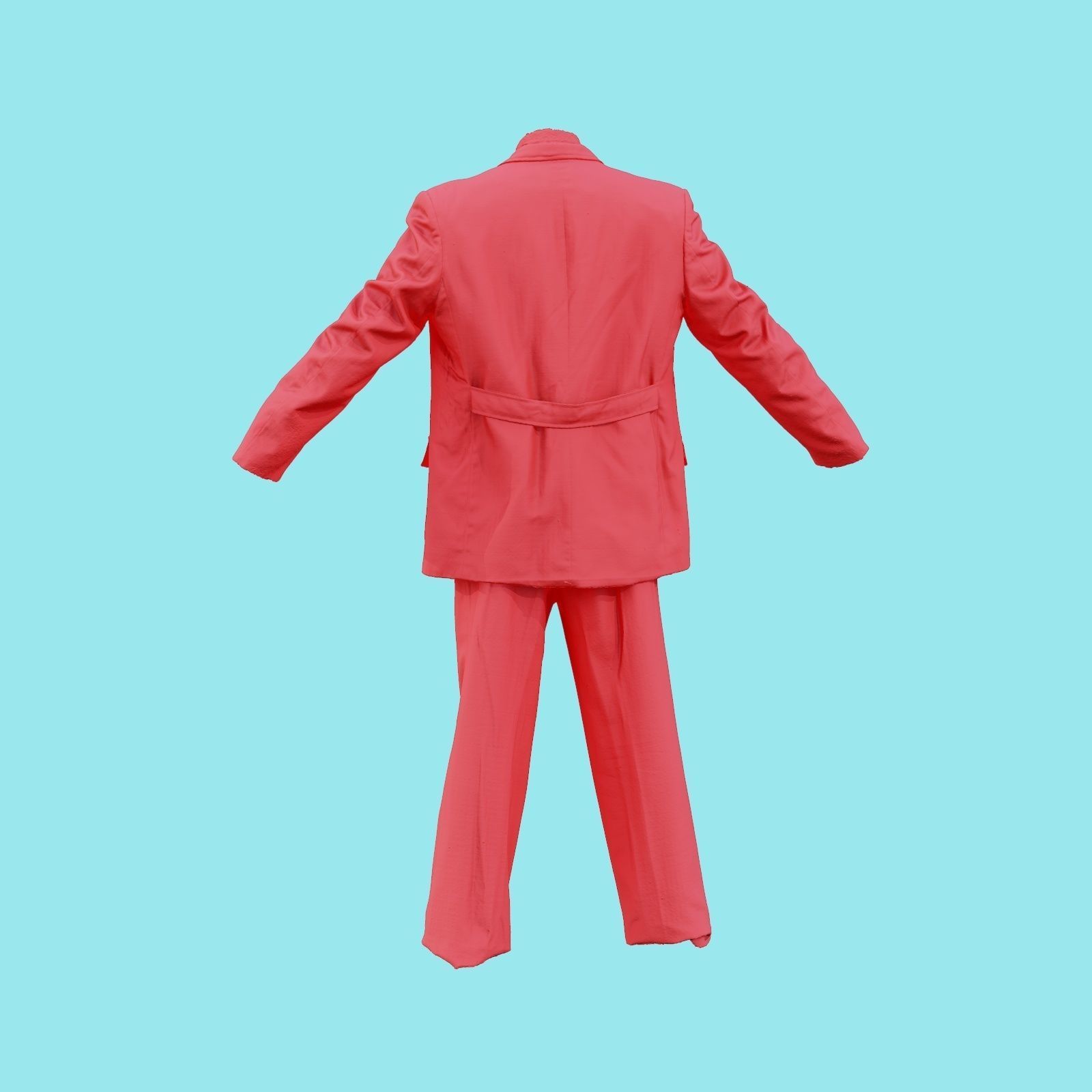 Suit A Full Open Low-poly 3D model_21