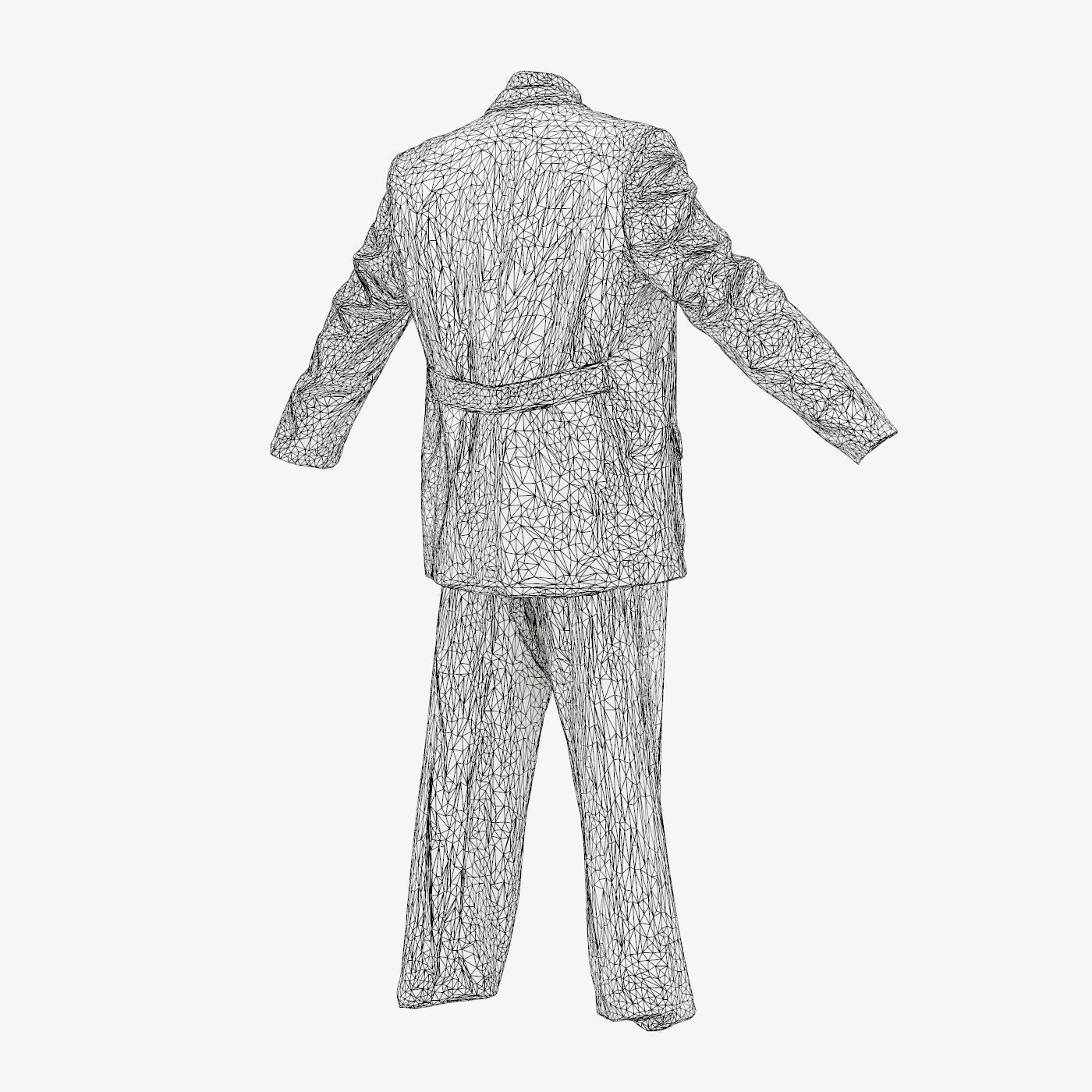 Suit A Full Open Low-poly 3D model_15