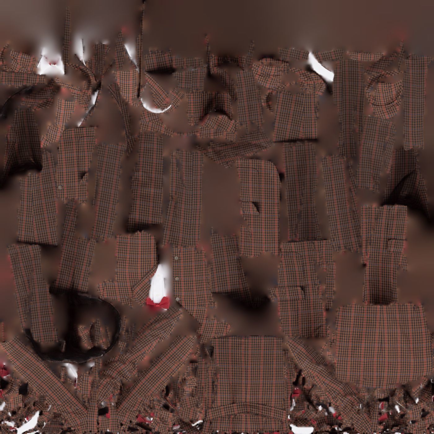 Suit A Full Closed Low-poly 3D model_16