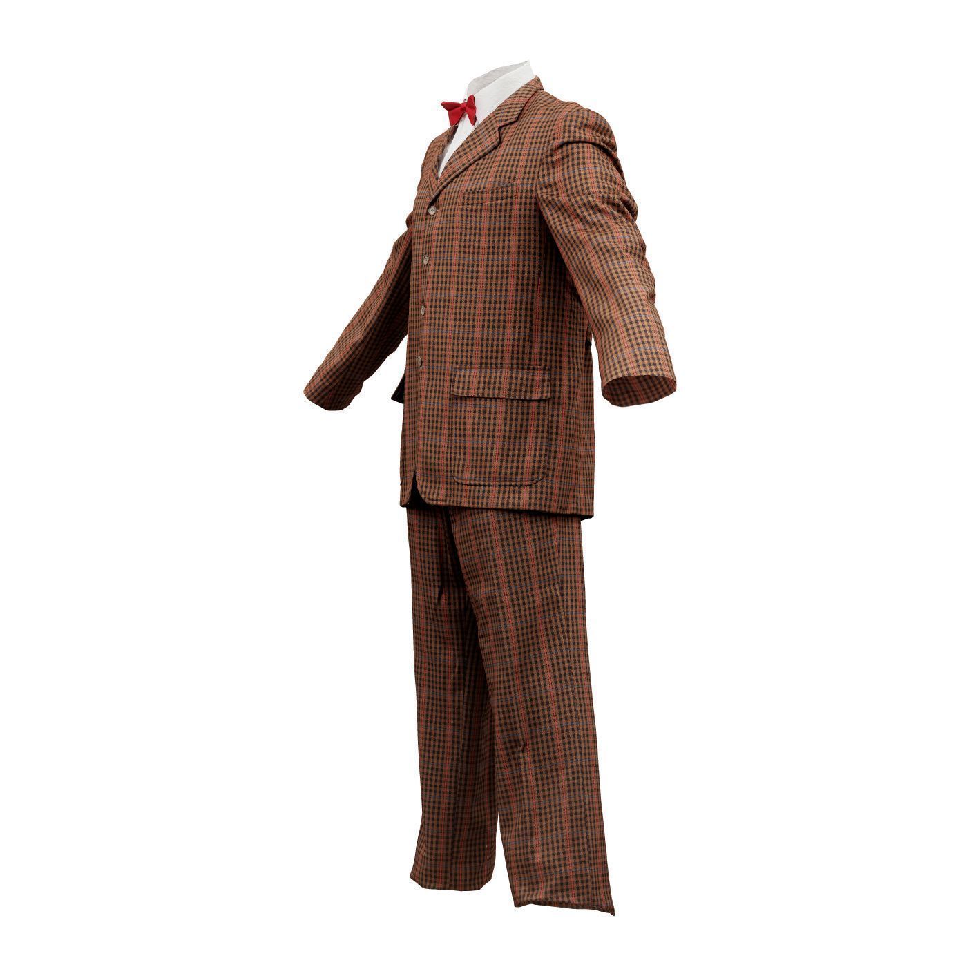 Suit A Full Closed Low-poly 3D model_12