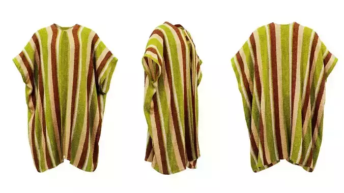 Striped Poncho