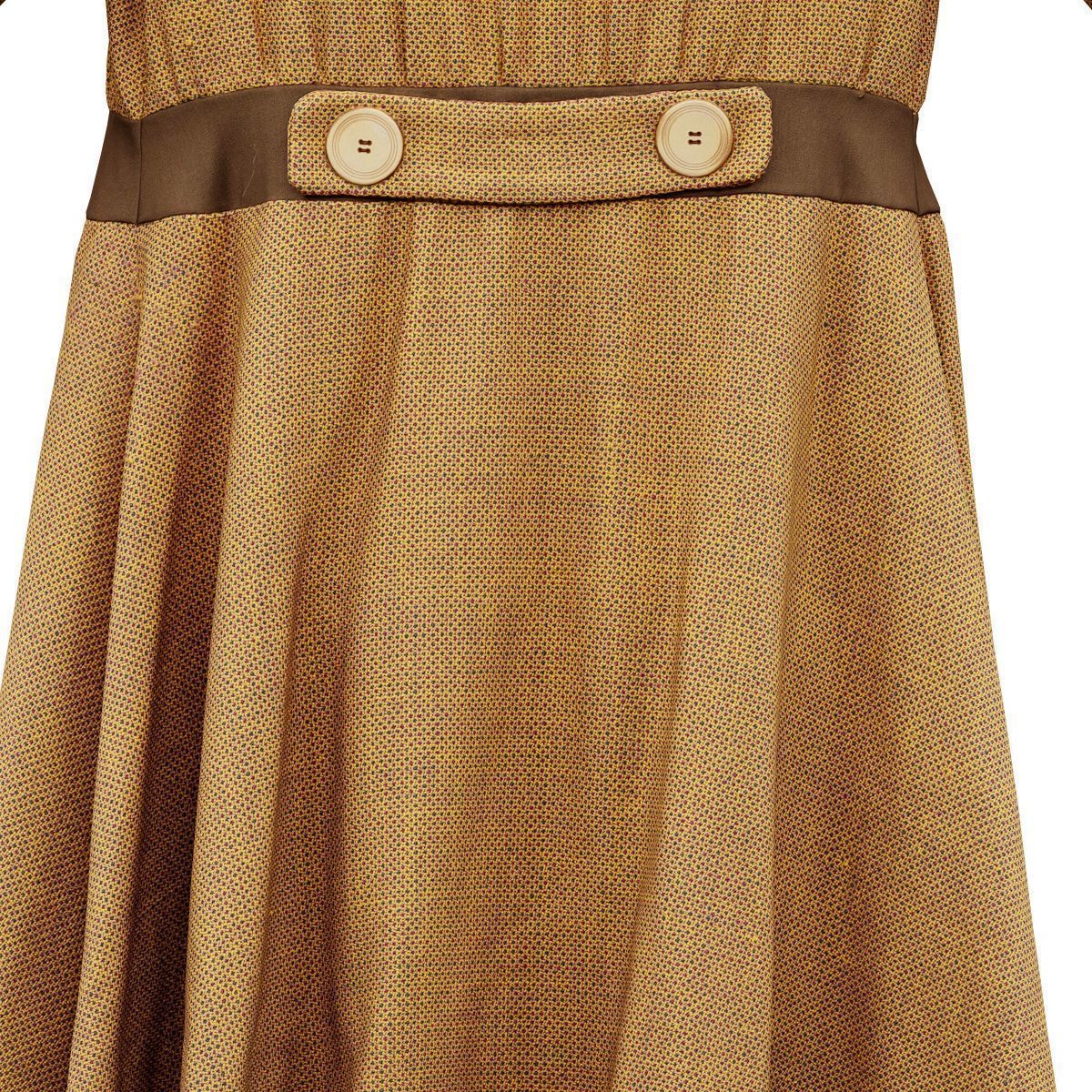 Straw Coat Open Low-poly 3D model_17