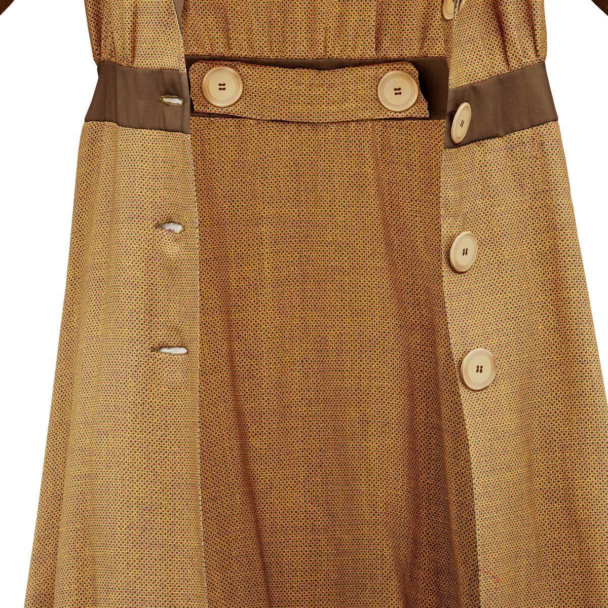 Straw Coat Open Low-poly 3D model_1