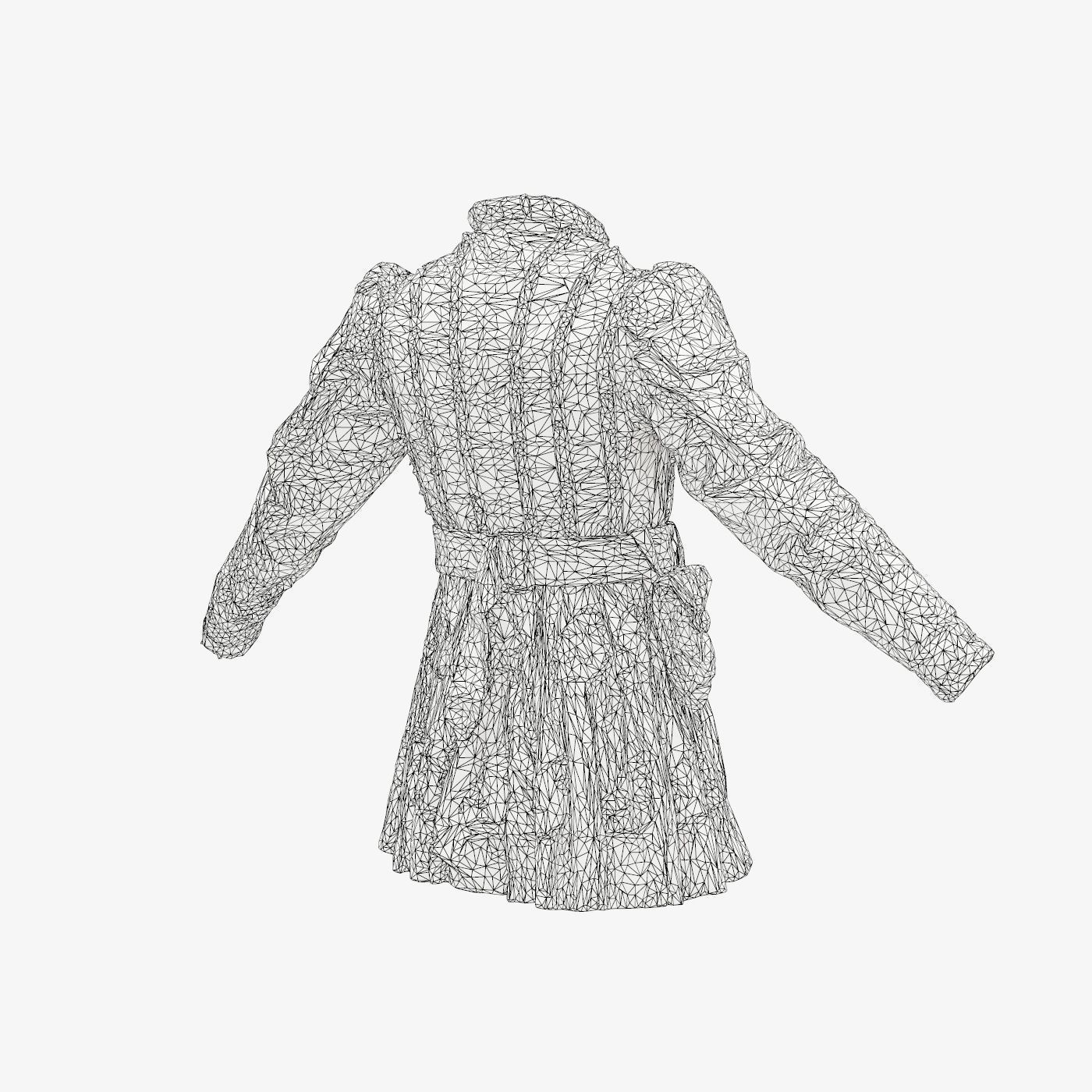 Strap Medieval Full Low-poly 3D model_15