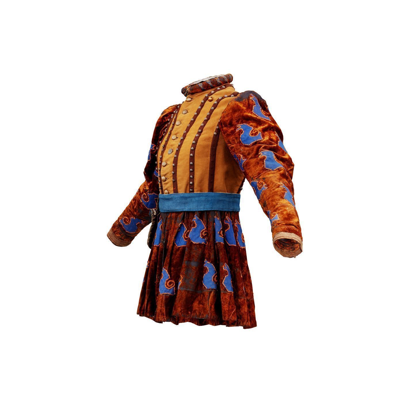 Strap Medieval Full Low-poly 3D model_12