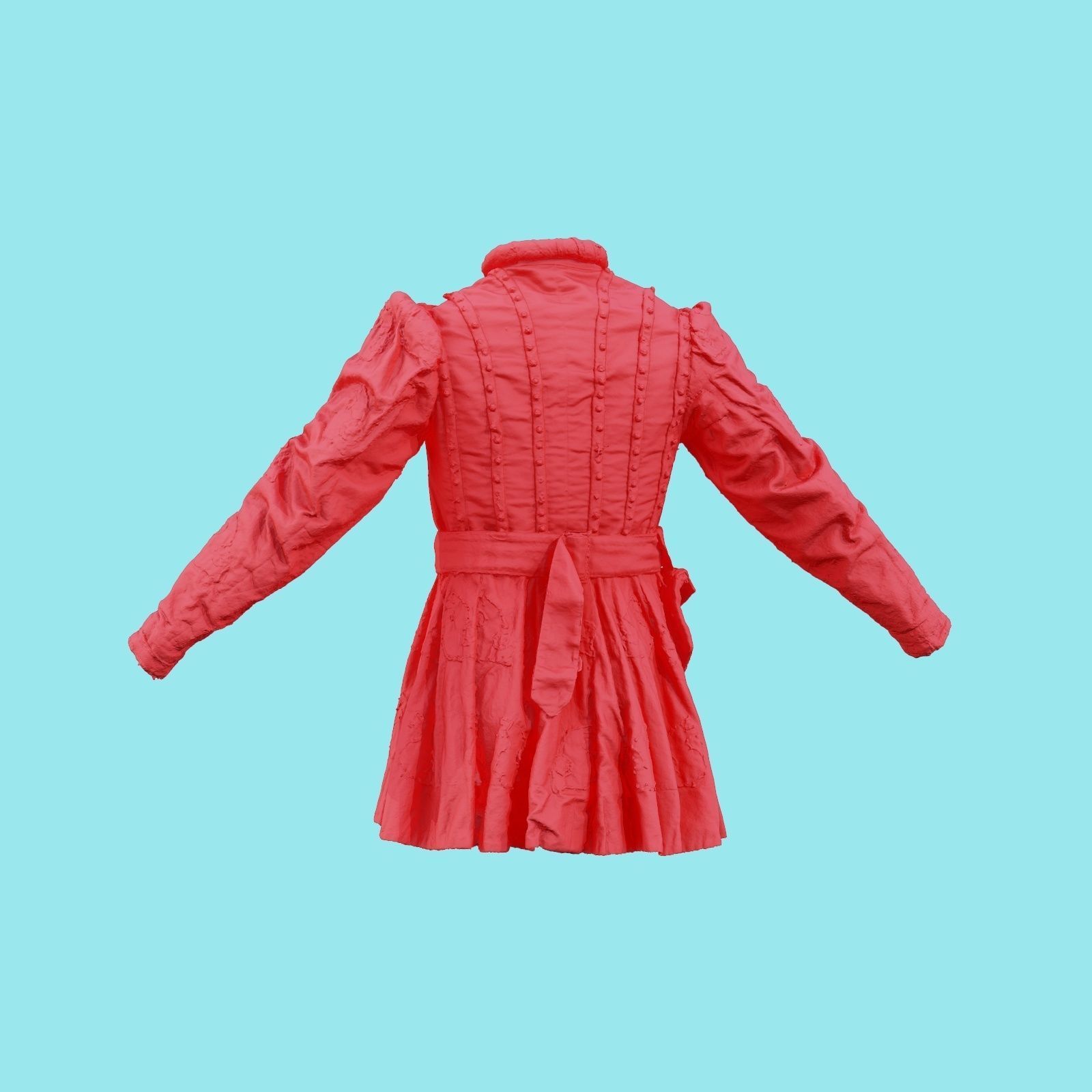 Strap Medieval Full Low-poly 3D model_21