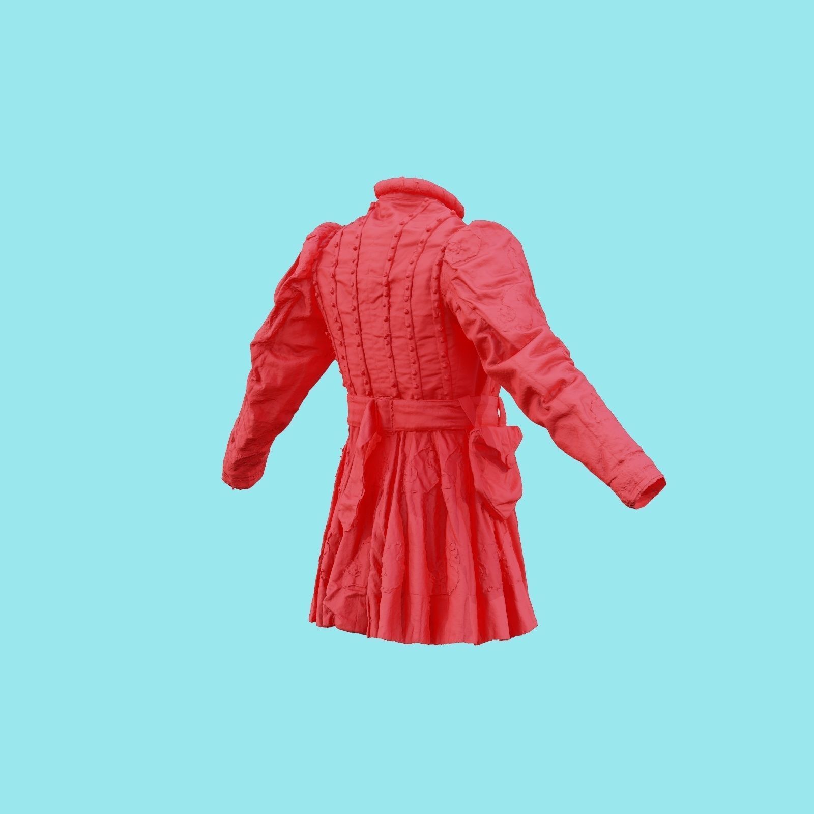 Strap Medieval Full Low-poly 3D model_20