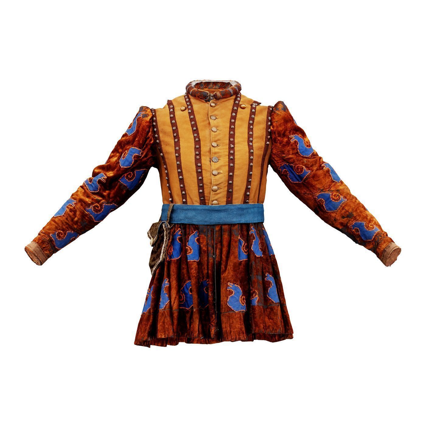 Strap Medieval Full Low-poly 3D model_2