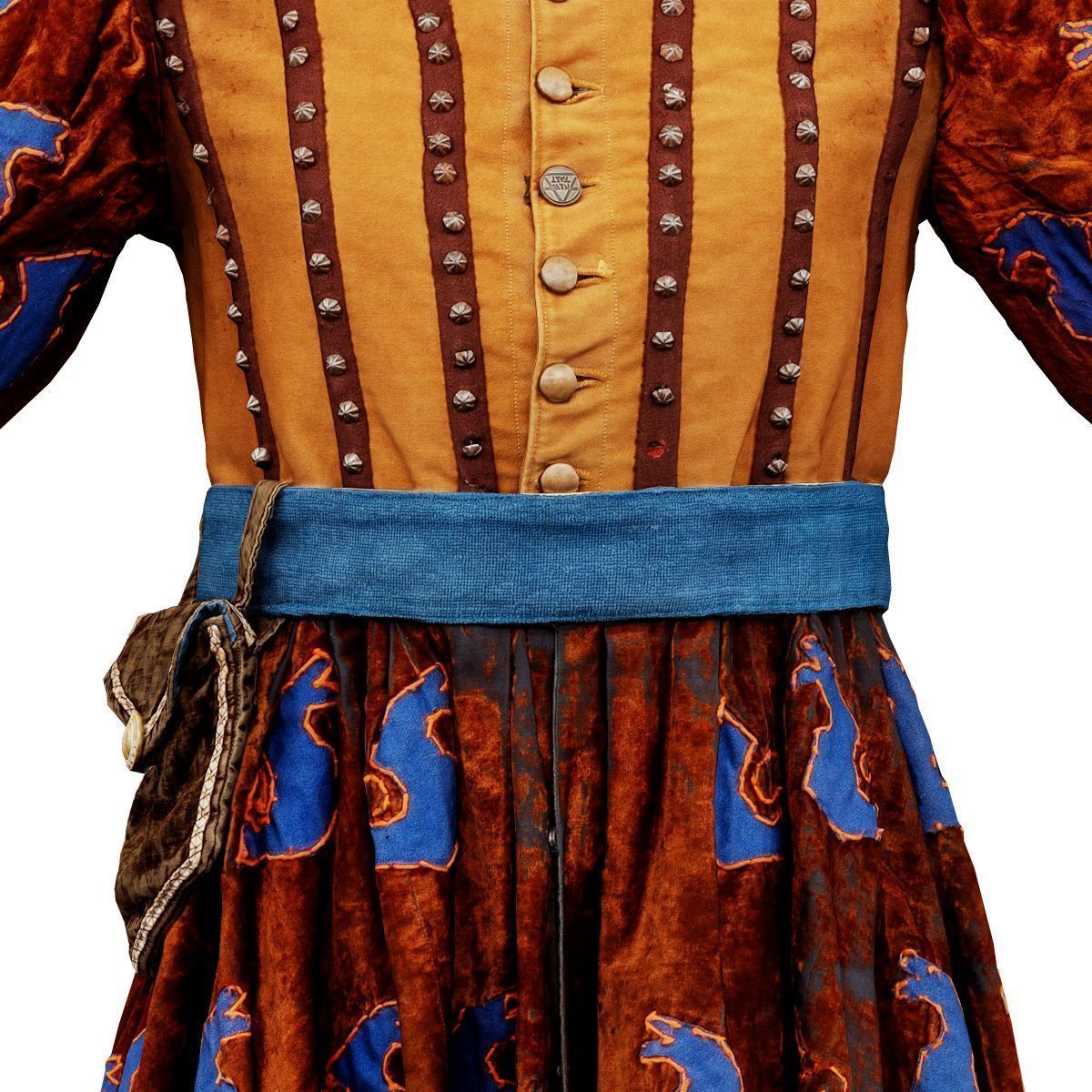 Strap Medieval Full Low-poly 3D model_1