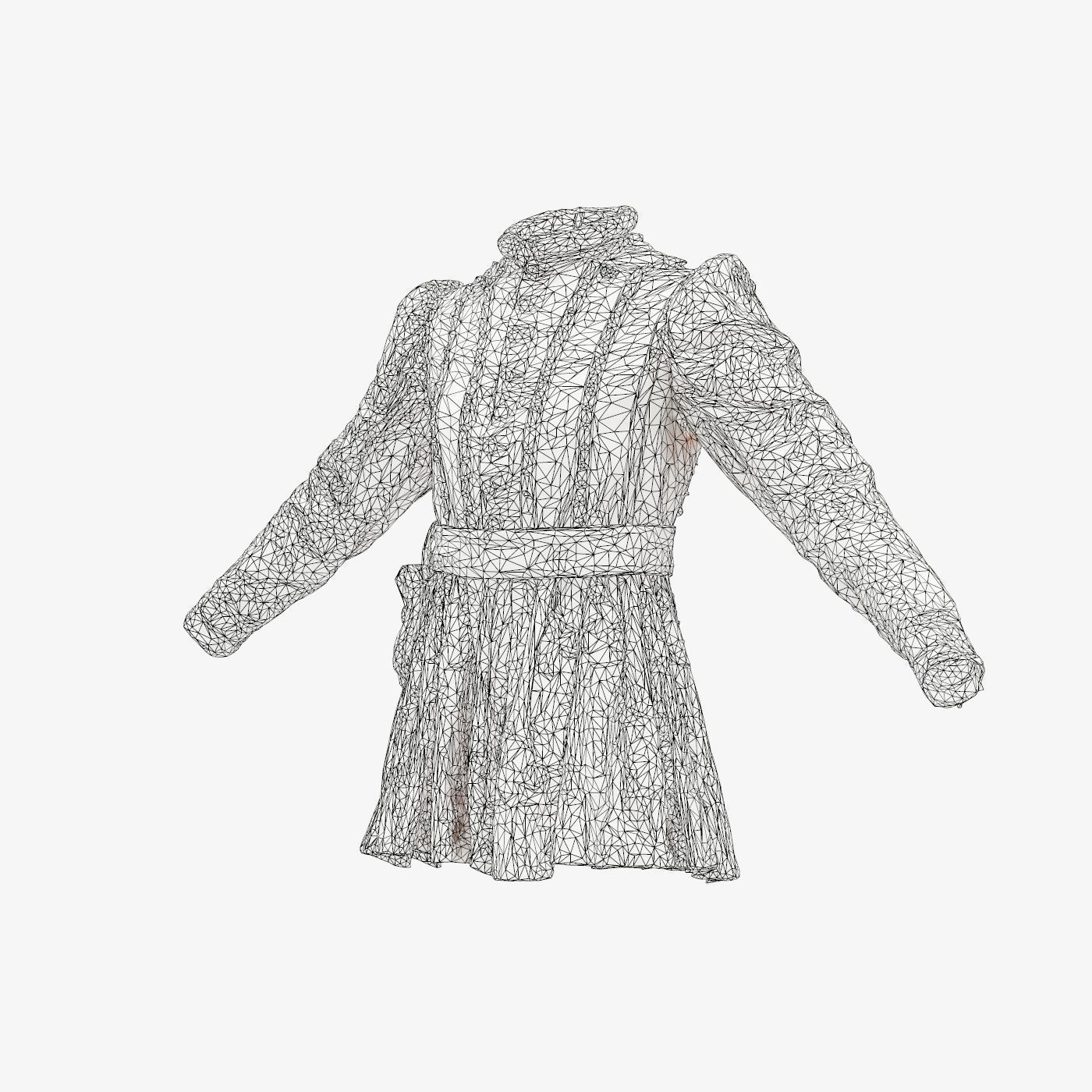 Strap Medieval Full Low-poly 3D model_14