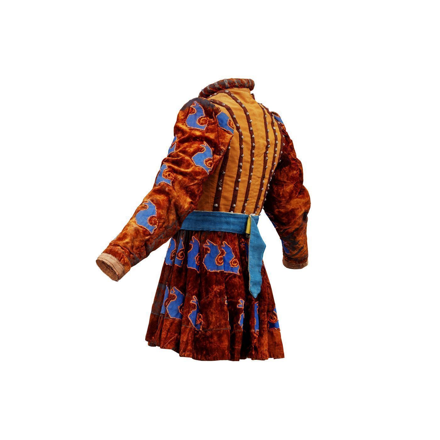 Strap Medieval Full Low-poly 3D model_10