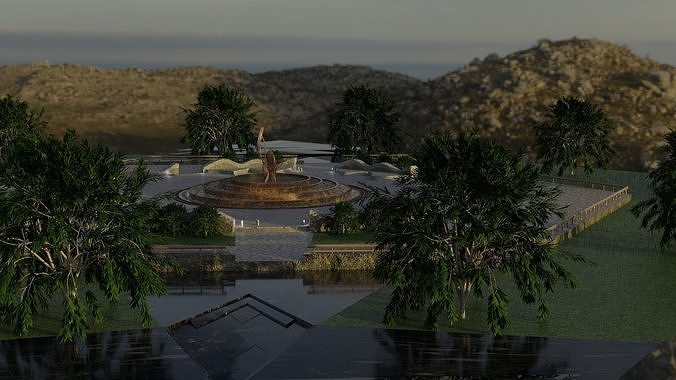Model of Europe Square 3D model
