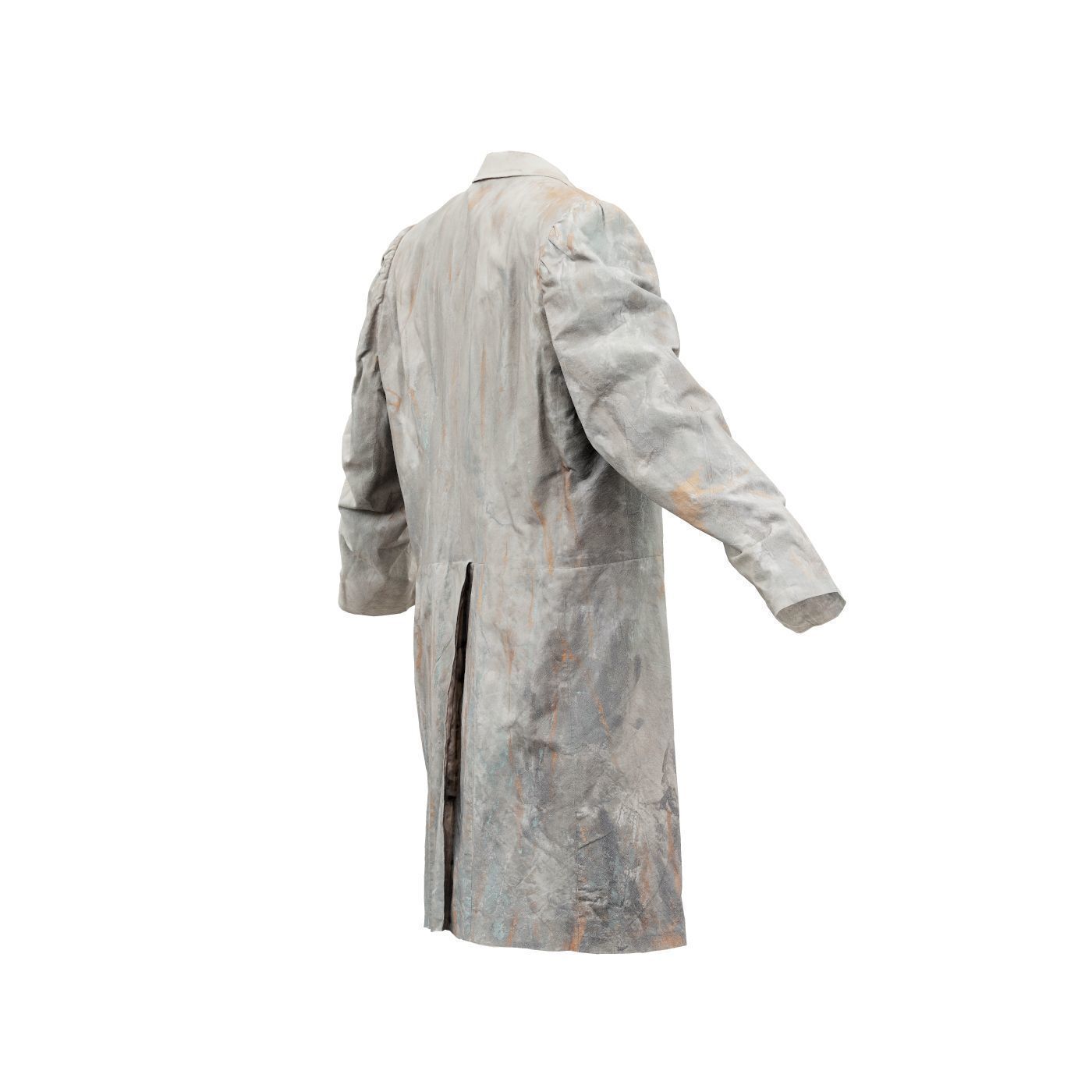 Statue Jacket Sleeves Low-poly 3D model_6
