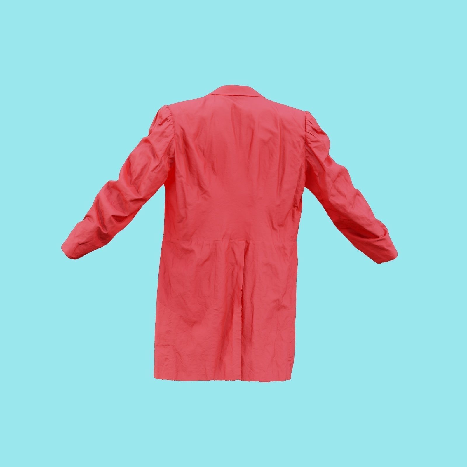 Statue Jacket Sleeves Low-poly 3D model_18
