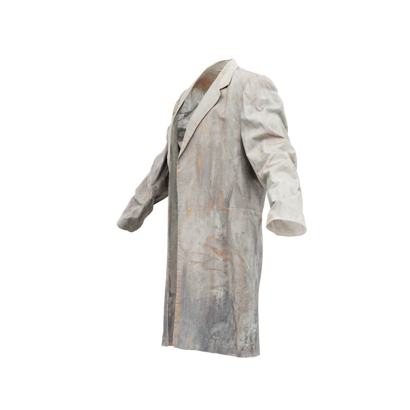 Statue Jacket Sleeves Low-poly 3D model_12