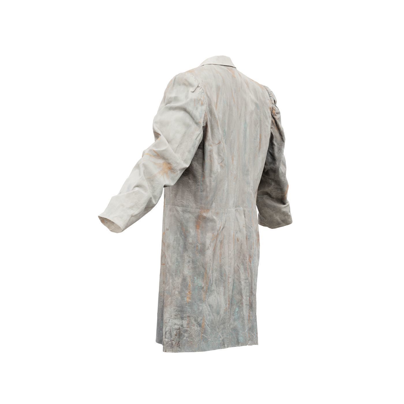 Statue Jacket Sleeves Low-poly 3D model_10