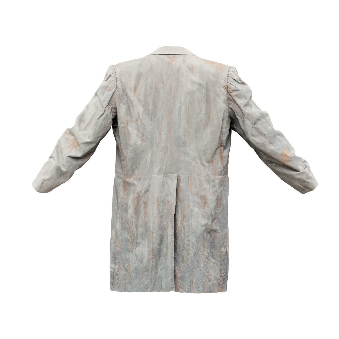 Statue Jacket Sleeves Low-poly 3D model_8