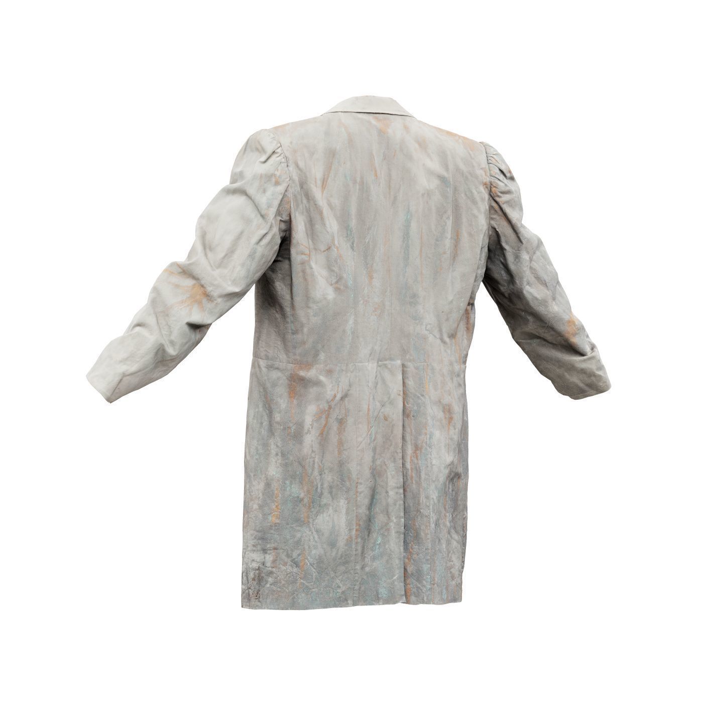 Statue Jacket Sleeves Low-poly 3D model_9