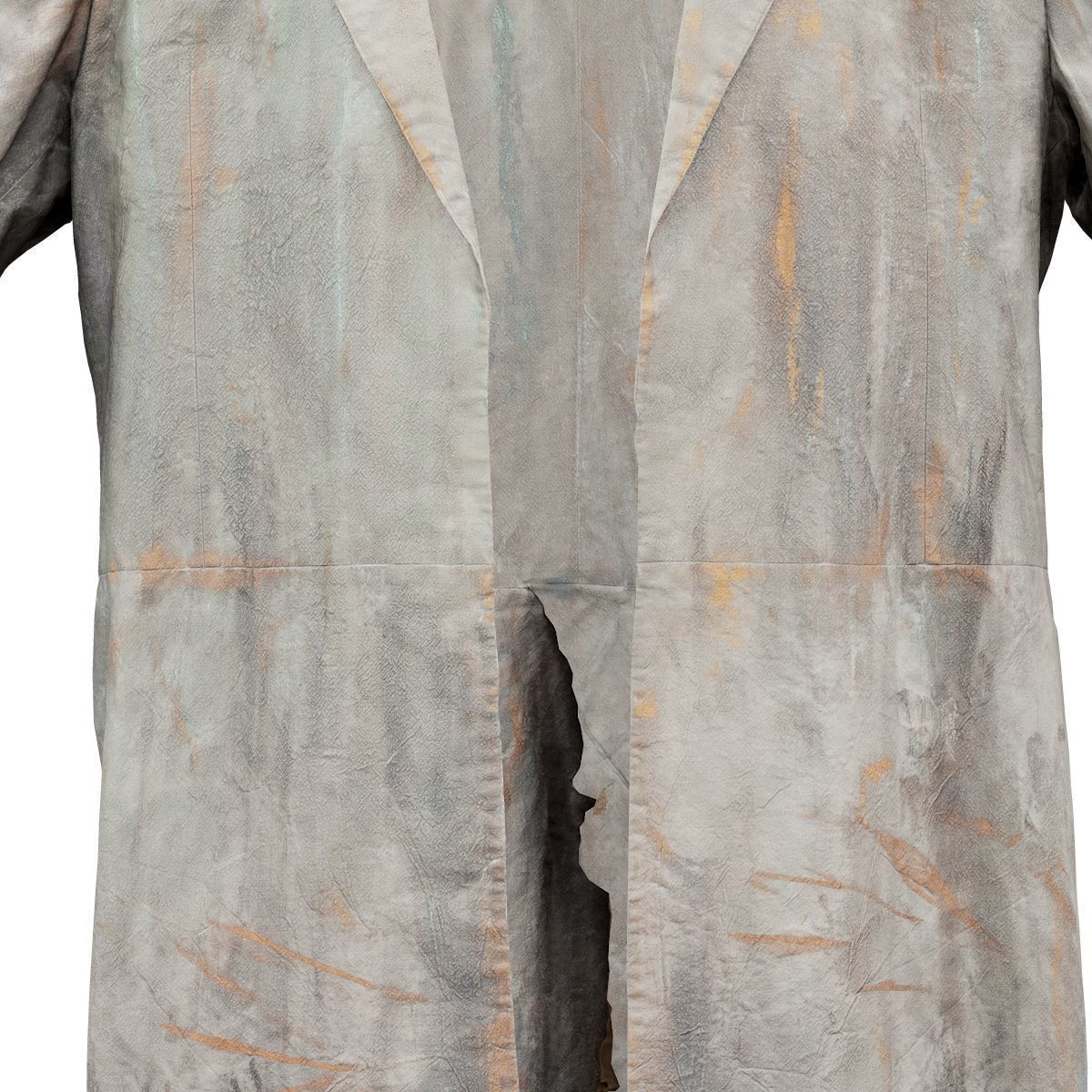 Statue Jacket Sleeves Low-poly 3D model_1