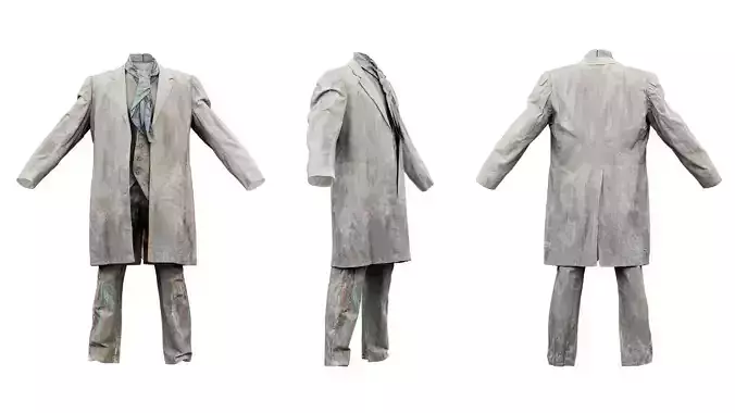 Statue Full Low-poly 3D model
