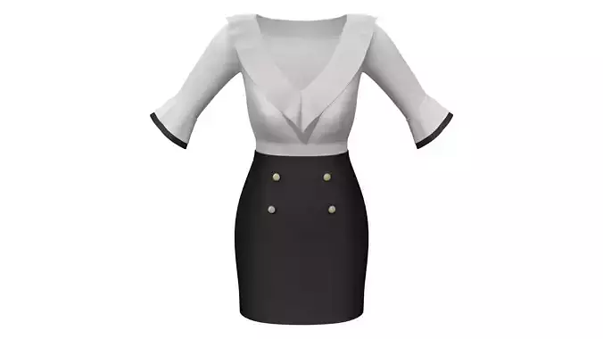 High Waist Skirt Dress